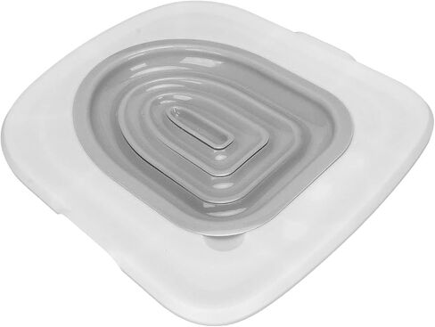 Cat Toilet Training Kit Universal Reusable Environmentally Friendly Pet Cleaning (White Tray, 1 Blue Inner Support) in Saudi Arabia