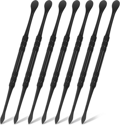 Harfington 7pcs أداة نحت الشمع 4.75 "أدوات النحت من الفولاذ المقاوم للصدأ مزدوج الرأسين مجموعة أدوات النماذج النحت النحت لتشكيل الفخار الطين ، البنفسجي in Kuwait