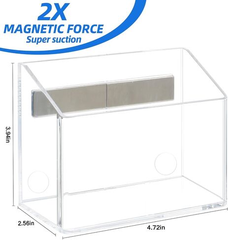 Simetufy Magnetic Pen Holder, Magnetic Dry Erase Marker Holder, magnetic pen holder for refrigerator, whiteboard , Pens, Pencils, Non-slip Acrylic Magnetic Marker Holder- Transparent, 1 Pack in Saudi Arabia