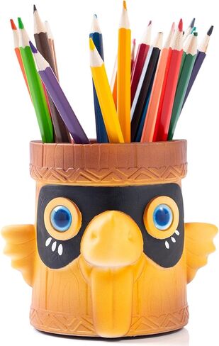 Bird Pen Holder and Succulent Planter,Cute pencil holder for kids, Funny Resin Home School Desktop Organizer Animal pen holder,Nice gift. in Saudi Arabia