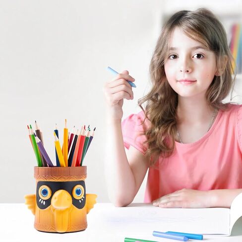 Bird Pen Holder and Succulent Planter,Cute pencil holder for kids, Funny Resin Home School Desktop Organizer Animal pen holder,Nice gift. in Saudi Arabia