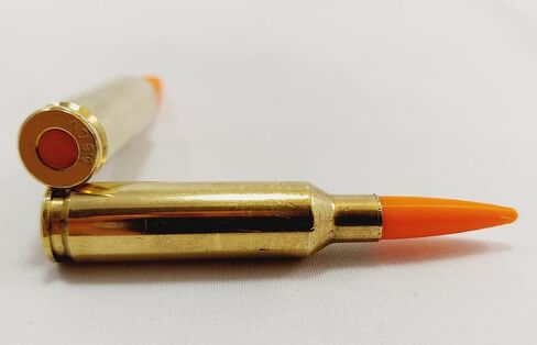 6.5 Creedmoor Snap caps - Dummy Training Rounds - Set of 5 (Orange & Brass) in Kuwait