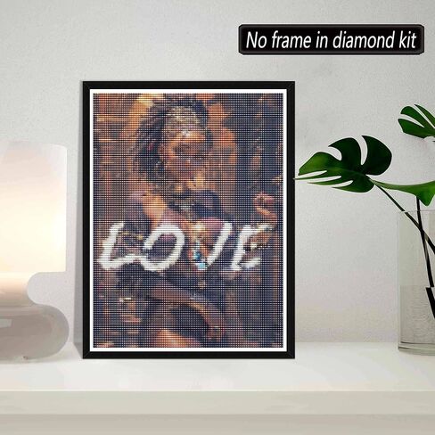 SKRYUIE 5D African Woman Diamond Painting Kits - DIY Diamond Art African American, Full Round Drill - Crystal Embroidery Cross Stitch - Adult Craft for Wall & Office Decor - 12x16 inch in Saudi Arabia