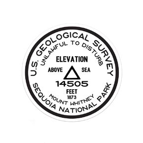 ملصق Sequoia National Park | ملصق Mount Whitney USGS (3 ") in Kuwait