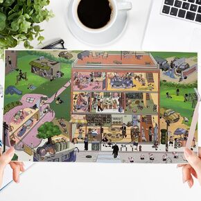 2 Sets of Fun Large Size DIY Scene Stickers, Make Your Own Mini House, Landscape Sticker for Adult, Sticker Art Relief Stress Pass The Time-Memories and Yearnings. in Saudi Arabia