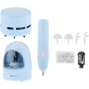 محو القلم الكهربائي الإلكترونية محو المكتب الميكانيكي الميكانيكي المنظف لمستلزمات مكتب قرطاسية الأطفال ، الأزرق in Kuwait