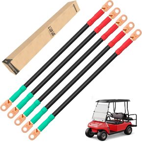 Golf Cart Battery Cable Set for Club Car DS 1995-Up 48 Volt, 4 Gauge Welding Cable(Set of 5) in Saudi Arabia