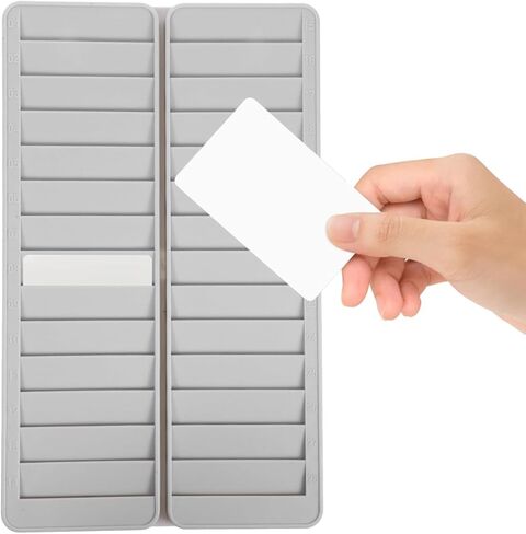 Time Cards Racks Wall Mount Time Card Holder Shelf with 28 Slots Multi-Pocket for Office Factory Attendance Payroll Supplies in Saudi Arabia