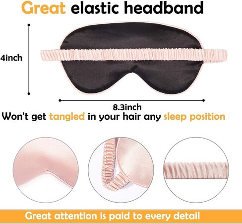 Anime eyes Sleep Mask Silk, Blackout Eye Mask for Sleeping with Adjustable Strap, Travel Yoga Relax (Blue) in Kuwait