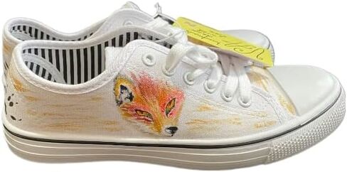 Sneakers|Fox|VA handmade decor with love in Saudi Arabia