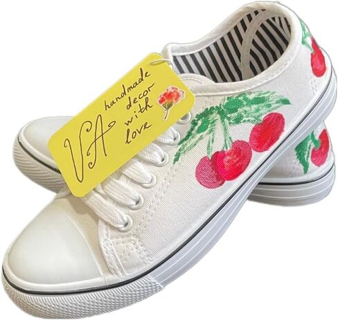 Sneakers|Cherry|VA handmade decor with love in Saudi Arabia