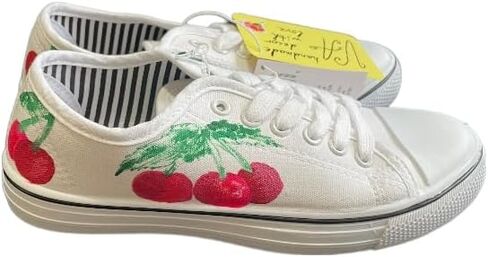 Sneakers|Cherry|VA handmade decor with love in Saudi Arabia