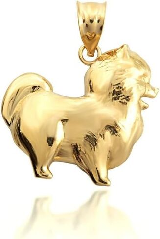 Pomeranian PomChi Chihuahua Pet Dog pendant 14K Gold in Saudi Arabia