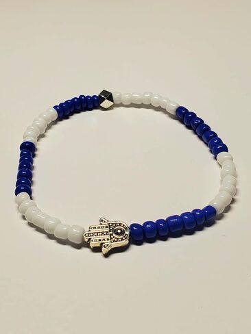 3 PCS ilde Cowrie Seashell Evil Eye Hamsa Hand Orisha Santeria Pulseras Set (Oshun) in Saudi Arabia