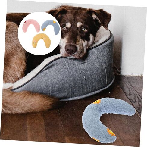 3pcs Dog Calming Neck Pillow Soft Comfortable Pillows for Deep Cervical Health for Dogs and Cats Multi in Saudi Arabia