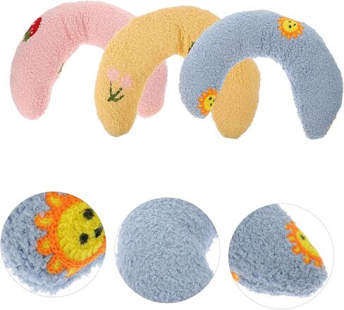 3pcs Dog Calming Neck Pillow Soft Comfortable Pillows for Deep Cervical Health for Dogs and Cats Multi in Saudi Arabia