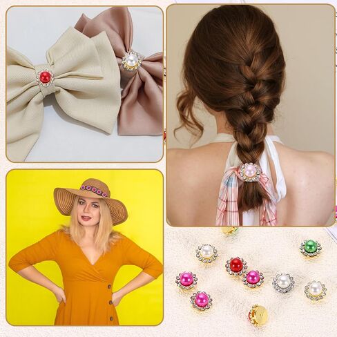 Harfington 200pcs bearl rhinestone button 12mm sew on inhinestone vintage faux learls metal claw flatback flat for diy crafts dress legal leghing reasations accountories ، purple purple in Saudi Arabia