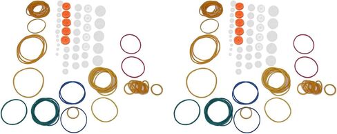 Zjchao 168pcs DIY Model Toy Rubber Bulley Set ، 84pcs لبرامات محرك النقل حزام النقل مجموعة شريط مطاط in Saudi Arabia