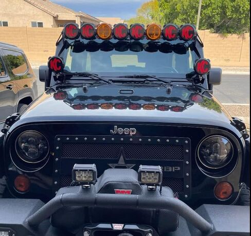 2x KC Pro6 / Titan Gravity Light Light Cover Vinyl Secal Sticker (Red) in Saudi Arabia