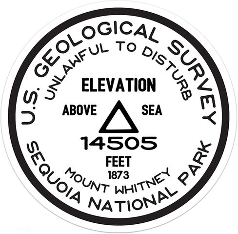 ملصق Sequoia National Park | ملصق Mount Whitney USGS (3 ") in Kuwait