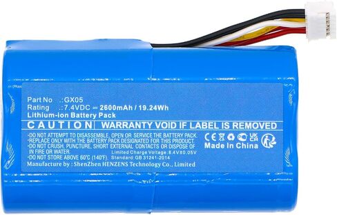 بطارية قارئ بطاقة الائتمان الرقمية في Synergy ، متوافقة مع قارئ بطاقة الائتمان Dejavoo QD4 ، (Li-Ion ، 7.4v ، 2600mAh) سعة عالية جدًا ، استبدال بطارية Nexgo GX05 in Saudi Arabia