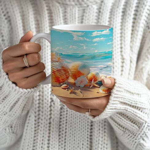 Beach Scene 11oz Mug Sublimation Prints Bundle Ready to press in Saudi Arabia