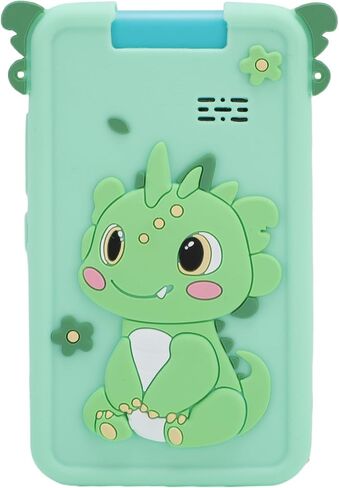 Yunseity Childrens Camera, 1080p Childrens Camera Mp3 Music Player Green Dinosaur Pattern for in Saudi Arabia