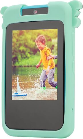Yunseity Childrens Camera, 1080p Childrens Camera Mp3 Music Player Green Dinosaur Pattern for in Saudi Arabia