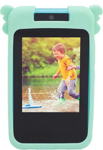 Yunseity Childrens Camera, 1080p Childrens Camera Mp3 Music Player Green Dinosaur Pattern for in Saudi Arabia