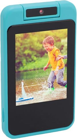 Yunseity Childrens Camera, 1080p Childrens Camera Mp3 Music Player Green Dinosaur Pattern for in Saudi Arabia