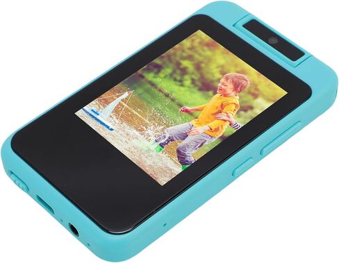 Yunseity Childrens Camera, 1080p Childrens Camera Mp3 Music Player Green Dinosaur Pattern for in Saudi Arabia