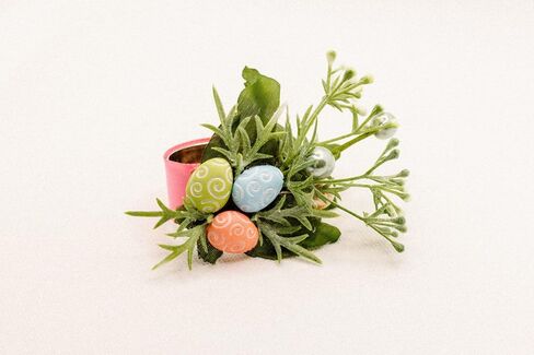 Easter Eggs Spring Napkin Rings & Pink, Blue & Green and table decor decorations - Set of 6 in Saudi Arabia