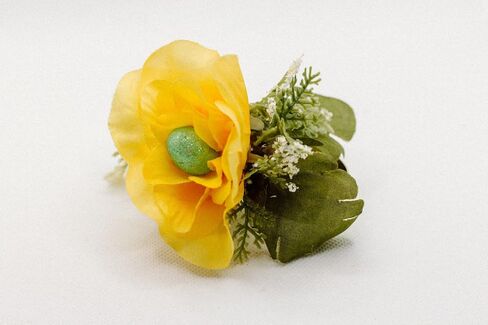 Easter Eggs Spring Napkin Rings & Yellow Flowers table decor decorations - Set of 6 in Saudi Arabia