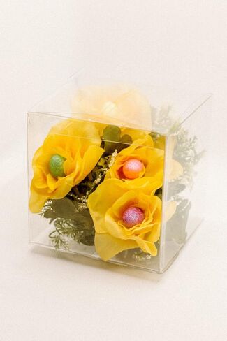 Easter Eggs Spring Napkin Rings & Yellow Flowers table decor decorations - Set of 6 in Saudi Arabia