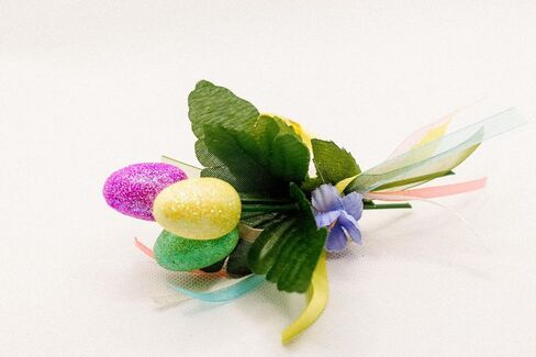 Easter Eggs Spring Napkin Rings & Yellow Flowers table decor decorations - Set of 6 in Saudi Arabia