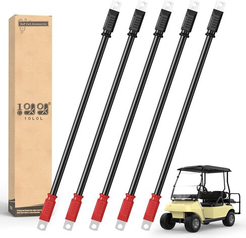 Golf Cart Battery Cable Set for Club Car DS 1995-Up 48 Volt, 4 Gauge Welding Cable(Set of 5) in Saudi Arabia