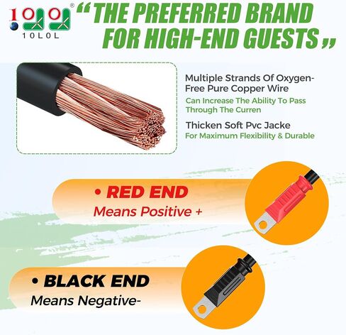 Golf Cart Battery Cable Set for Club Car DS 1995-Up 48 Volt, 4 Gauge Welding Cable(Set of 5) in Saudi Arabia