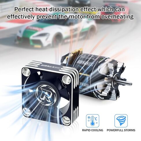 2Pack تجاوز الهواية RC مراوح تبريد 30 مم 28000 RPM عالية RC مروحة المحرك محرك فقط الاستبدال المعجبين (بدون تدخينات المحرك) لمدة 1/8 1/10 1/12 RC شاحنة شاحنة Truggy (أحمر أسود) in Kuwait