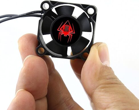 RC Car Motor Cooling Fan 25mm 30mm 35mm 40mm 50mm High Speed Heatsink 28000RPM ESC Fans for 1/8 1/10 1/12 1/16 Scale Truck Off Road Crawler Car 540 550 Brushless OR Brushed Motors (25MM) in Kuwait
