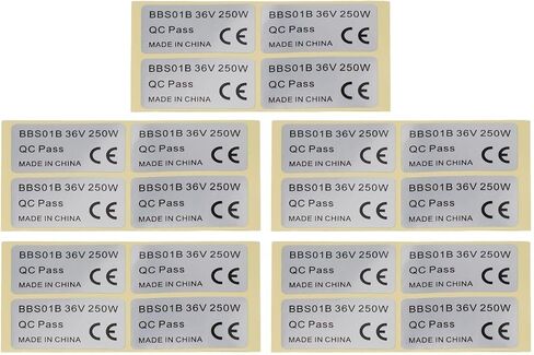 20 Pcs Electric Bicycle Stickers For Ebike 36V 250W/48V 750W 01/HD Silver PVC Bike Labels Accessories Waterproof Decals Self E Dirt Bike(48V 750W) in Saudi Arabia