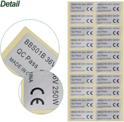 20 Pcs Electric Bicycle Stickers For Ebike 36V 250W/48V 750W 01/HD Silver PVC Bike Labels Accessories Waterproof Decals Self E Dirt Bike(48V 750W) in Saudi Arabia