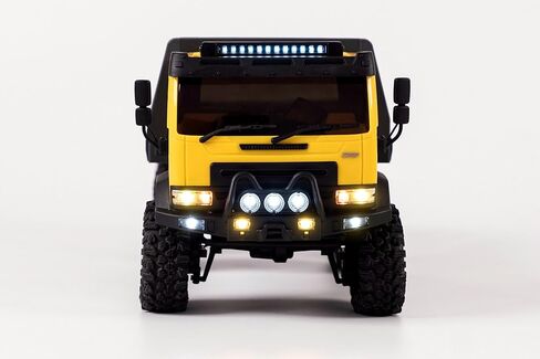 Hobbyplus Arktos 6x6 RC Crawler Truck ، 1:18 RC RC ROCK CRAWLER مع سرير Blue Body & Black Bear ، شاحنات RC 6WD للبالغين ، الأضواء الواقعية ، مسطح وظيفي ، تعليق ناعم (1810431) in Kuwait