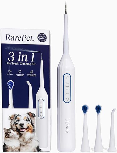Canivet Silent Sonic Plaque & Tartar Remover للكلاب-منظف أسنان فائق الدقة مع Scaler ، ورؤوس فرشاة الأسنان ، ومياه مائية قابلة لإعادة الشحن ، وصغيرة وكبيرة. in Saudi Arabia