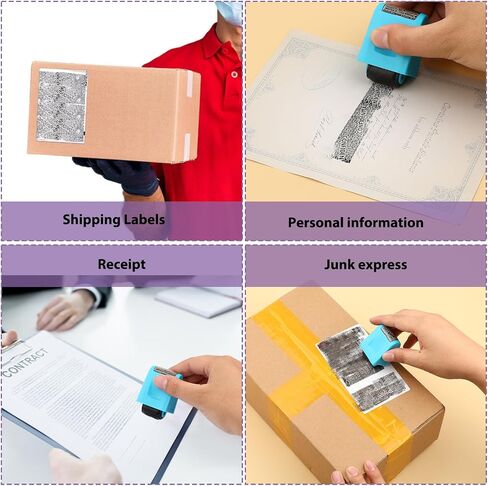 طوابع أسطوانة حماية سرقة الهوية ، 12 PCS Roller Stamps عبوات استبدال ، استبدال الحبر المتداول من أجل حماية أمان طوابع الحبر الخاصة بالخصوصية السرية in Kuwait
