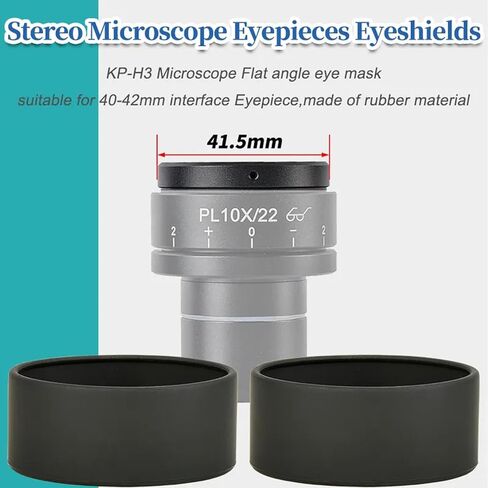 2pcs مجهر العدسة كوب مسطح الزاوية المطاط العدسة غلاف العدسة حارس واقي تلسكوب للتلسكوب لمدة 40‑42 ملم in Saudi Arabia
