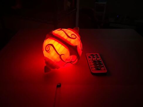Palworld Pal Sphere - Color Changing with Remote Controlled RGB LED Light - 3D Printed in Saudi Arabia