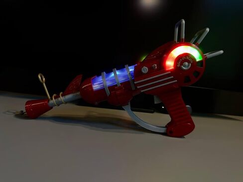 Ray Gun Mk1 مع مصابيح LED ، Prop Prop نسخة طبق الأصل من كود كوزبلاي الدعامة القابلة للتحصيل (مع حامل) in Saudi Arabia