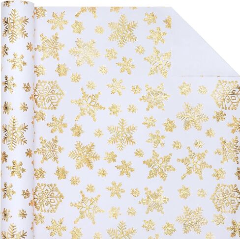 WRAPAHOLIC Reversible Wrapping Paper - Mini Roll - 17 Inch X 33 Feet - Pink Floral Design for Birthday, Mother's Day, Wedding, Baby Shower in Saudi Arabia