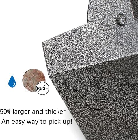 Pooper Scooper, Metal Aluminum Tray and Spade Poop Scoop Set with Adjustable Stainless Steel Long Handle, Pet Waste Removal Heavy Duty Poop Scooper (Small Tray&Spade) in Kuwait