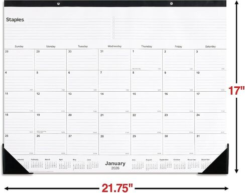 Staples 2026 Year 21.75 "× 17" in Kuwait